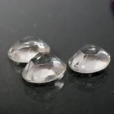 Old Style Rose Cut Cabs! Natural White Quartz Brazil GLI