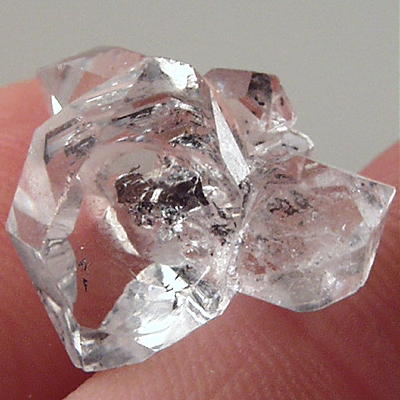 Herkimer Diamond Type Quartz Crystal Cluster Afghan  Litnon.com