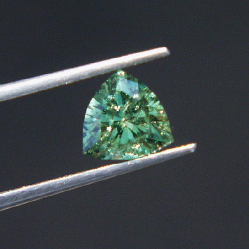  USA Cut Fine Green Demantoid Garnet Trillion 1.29ct Litnon.com