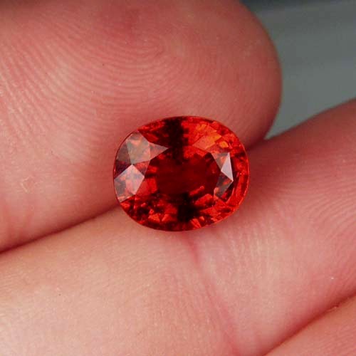  Red Orange Ceylon Cinnamon Grossular Garnet 4.63ct  Litnon.com