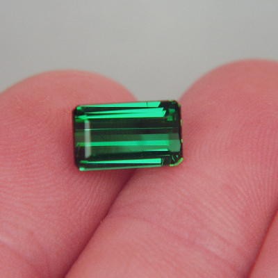 Color Old Stock Fine Green Brazil Tourmaline 3.19ct GL Litnon.com