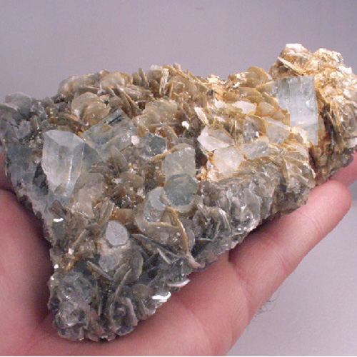 Collectors Quality Big Aquamarine and Muscovite Specimen Pakistan  Litnon.com