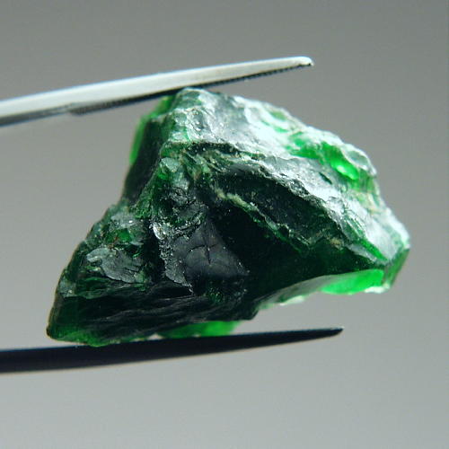 BIG Extreme Green Siberian Chrome Diopside Rough 39ct Litnon.com