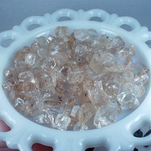 Pakistan Peach Topaz Facet Rough 1950 Carats  Litnon.com