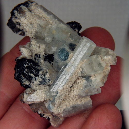  Aquamarine Schorl Tourmaline Specimen Namibia  Litnon.com