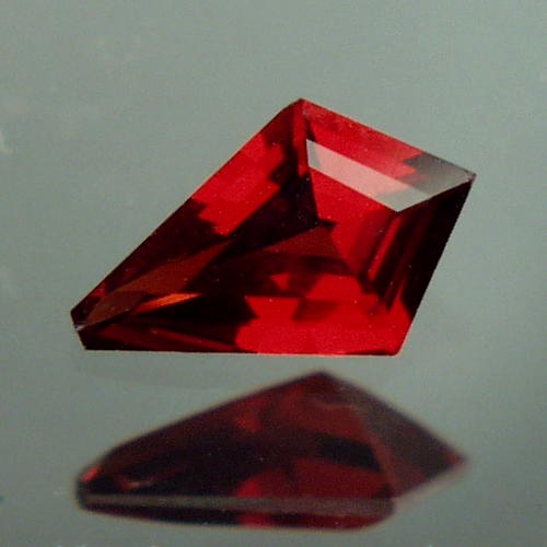 Fancy Cut Red Fire Crimson Color Umba River Garnet  Litnon.com