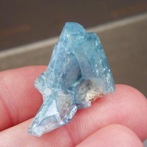 Rich Blue Aquamarine Crystal Specimen Namibia  Litnon.com