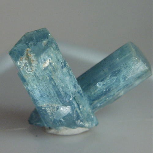  Blue Aquamarine Twinned Crystal Specimen Namibia  Litnon.com