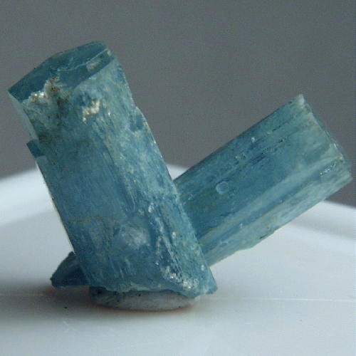  Blue Aquamarine Twinned Crystal Specimen Namibia  Litnon.com