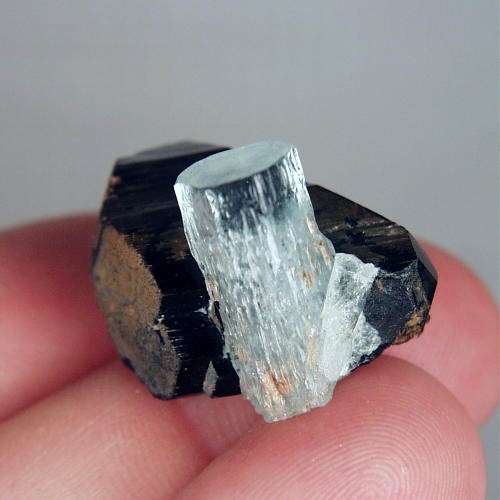 Blue Aquamarine Schorl Tourmaline Specimen Namibia  Litnon.com