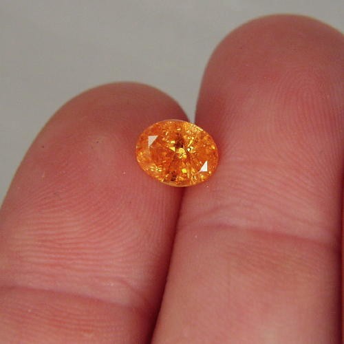 Bright Color True Mandarin Orange Spessartite Garnet GL Litnon.com