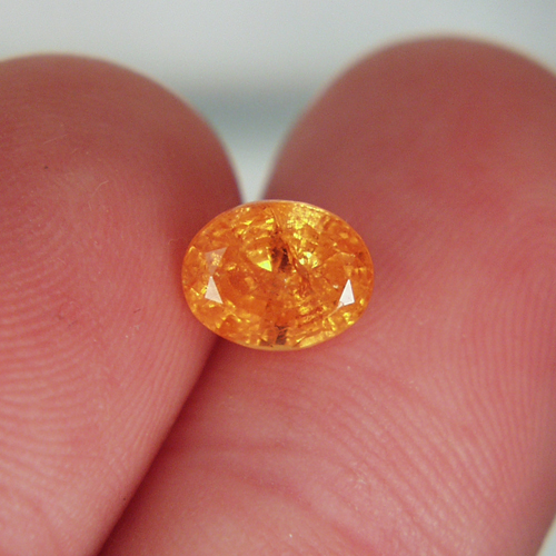 Bright Color True Mandarin Orange Spessartite Garnet GL Litnon.com