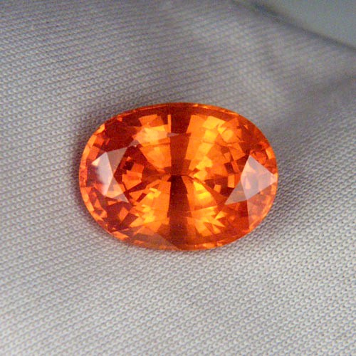  Huge Rare Mandarin Orange Ceylon Sapphire 7.64ct  Litnon.com