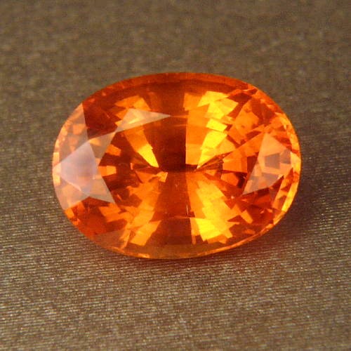  Huge Rare Mandarin Orange Ceylon Sapphire 7.64ct  Litnon.com