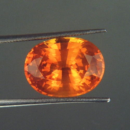  Huge Rare Mandarin Orange Ceylon Sapphire 7.64ct  Litnon.com