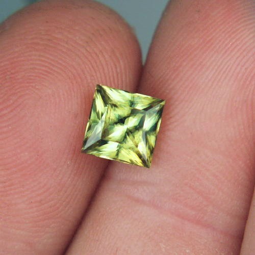 USA Cut Brilliant Madagascar Sphene Princess 2.18ct  Litnon.com