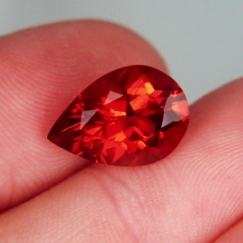 $NR$ Big and Bright Gem Red Orange Andesine 6.40 ct  Litnon.com
