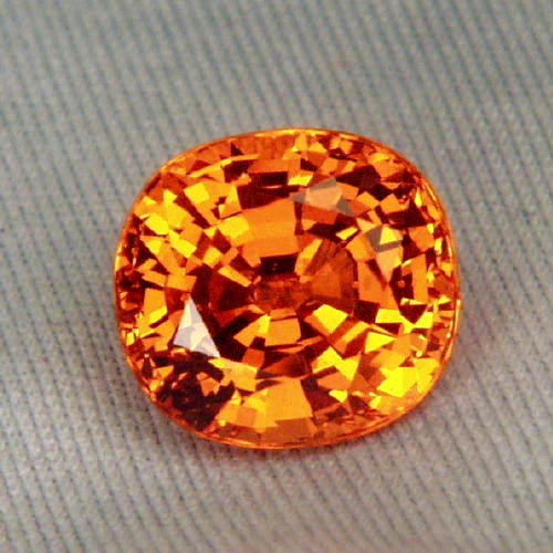 Color and Fire Certified Gem Orange Mandarin Garnet 6.62 Litnon.com
