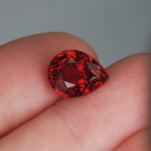  Color and Fire Big Red Spessartite Garnet 8.06 ct  Litnon.com