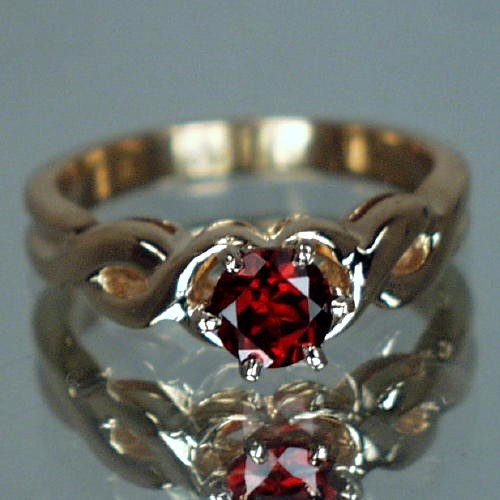 Ladies Rhodolite Garnet 14kt Gold Ring  Litnon.com