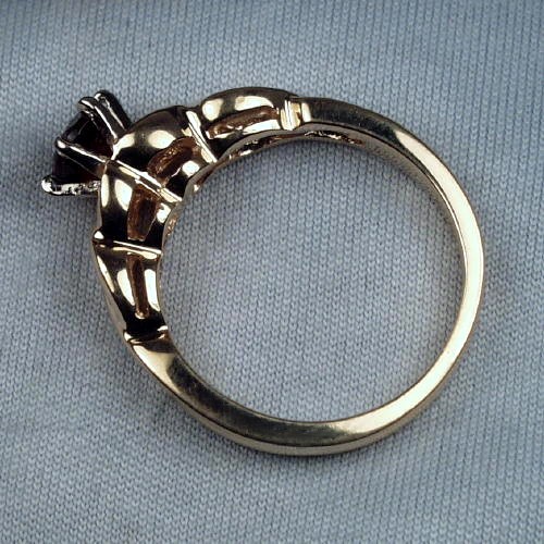 Ladies Rhodolite Garnet 14kt Gold Ring  Litnon.com