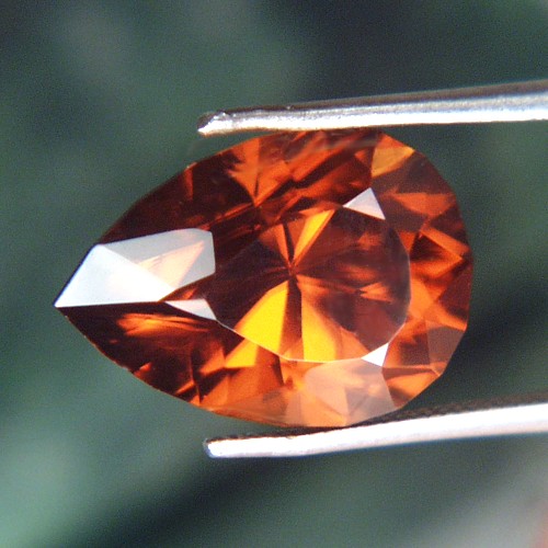 Special Gem Rare Mozambique Rich Orange Natural Zircon Litnon.com