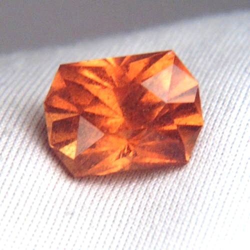 USA Cut Rare Golden Orange Afghan Grossular Garnet  Litnon.com