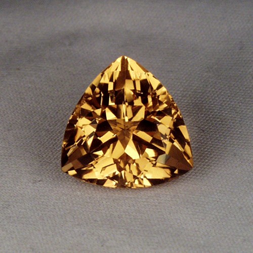Top Cut Natural Golden Citrine Trillion Brazil 9.2ct GL Litnon.com