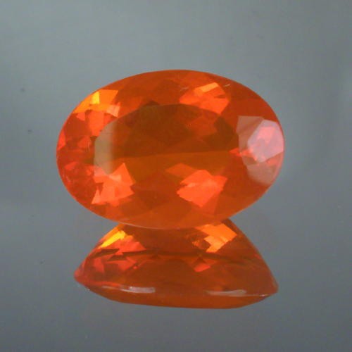  Fine Color Orange Mexican Fire Opal 3.42 ct   Litnon.com