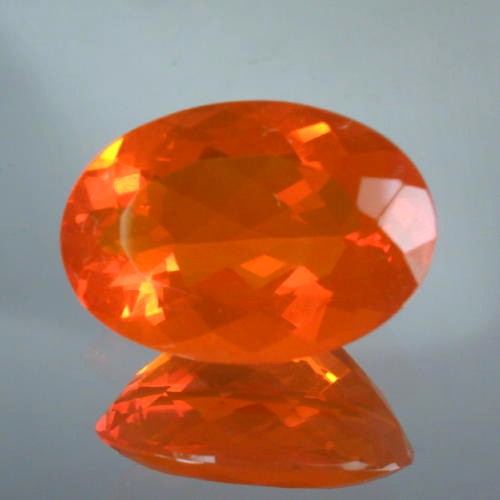 Fine Color Orange Mexican Fire Opal 3.42 ct   Litnon.com