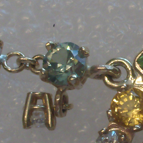 Russian Demantoid Garnet Sapphire Diamond Pendant  Litnon.com