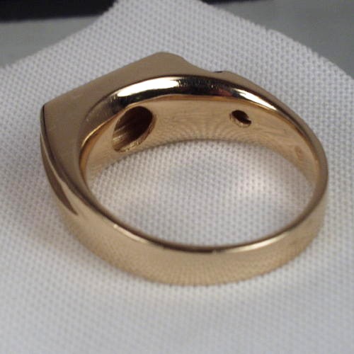 Quality Mens 14 kt Channel Set Diamond Ring  Litnon.com