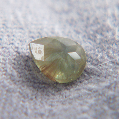 Perfect Horsetail Inclusions Russian Demantoid Garnet GL Litnon.com
