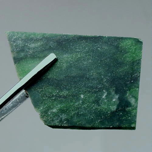 Ultra Rare Chrome Tremolite Cab Rough 43 grams  Litnon.com