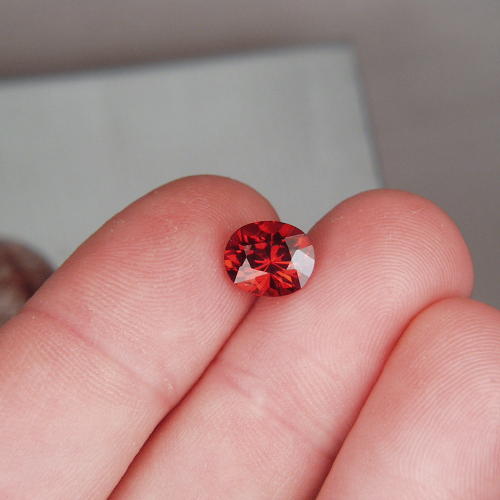 Cut, Color and Fire Orange Red Spessartite Garnet  Litnon.com