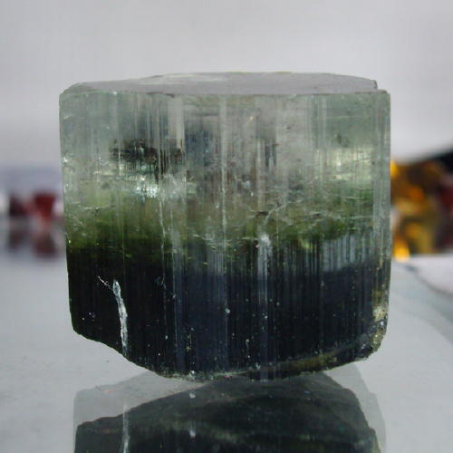 Tri - Color Achroite Shorl Tourmaline Crystal Afganistan Litnon.com