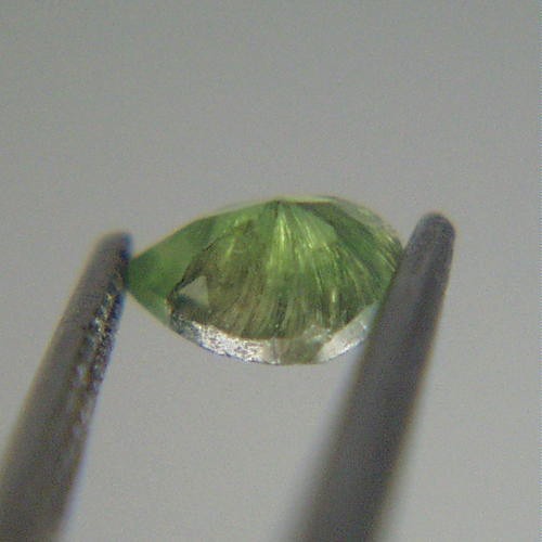 Perfect Horsetail Inclusions Russian Demantoid Garnet GL Litnon.com