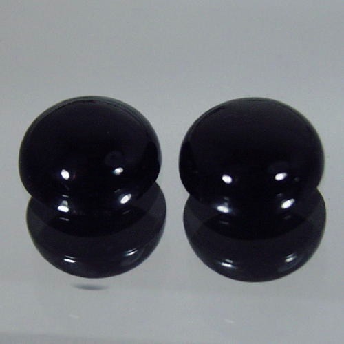 Top Cut and Polish Matched Black Onyx Cabs 10 mm  Litnon.com