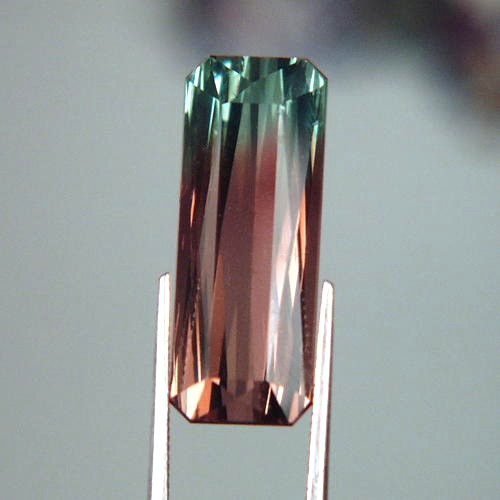 Top Cut Beautiful Bi Color Nigeria Tourmaline 10.14 ct  Litnon.com