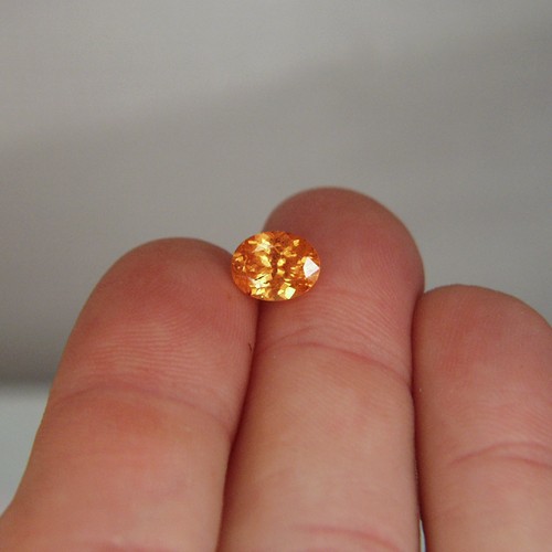 Bright Color True Mandarin Orange Spessartite Garnet GL Litnon.com