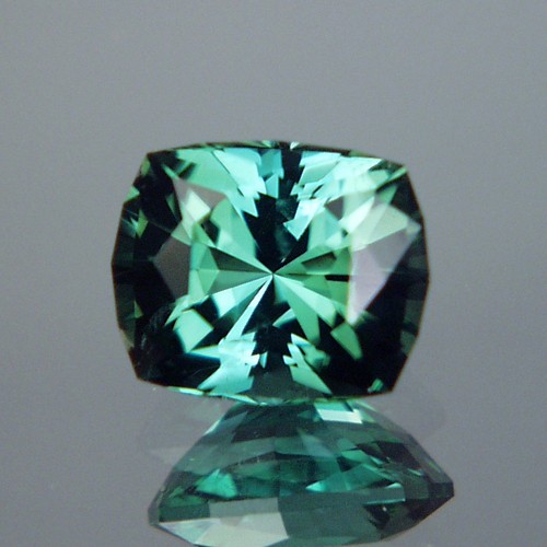 Top Cut and Dichroic Color Blue Green Afghan Tourmaline  Litnon.com