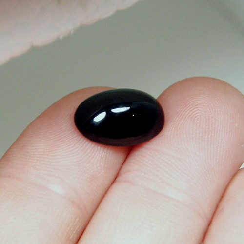 Rare Russian Melanite Andradite Garnet Cab 10.0 ct GLI Litnon.com