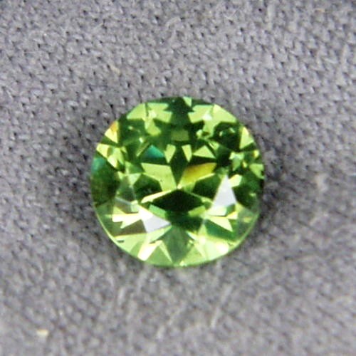 Brilliant Top Cut Natural Russian Demantoid Garnet GL Litnon.com