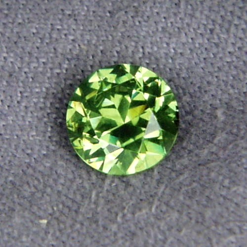 Brilliant Top Cut Natural Russian Demantoid Garnet GL Litnon.com