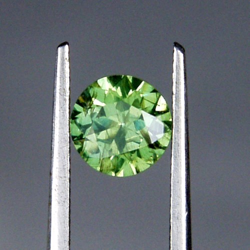 Brilliant Top Cut Natural Russian Demantoid Garnet GL Litnon.com