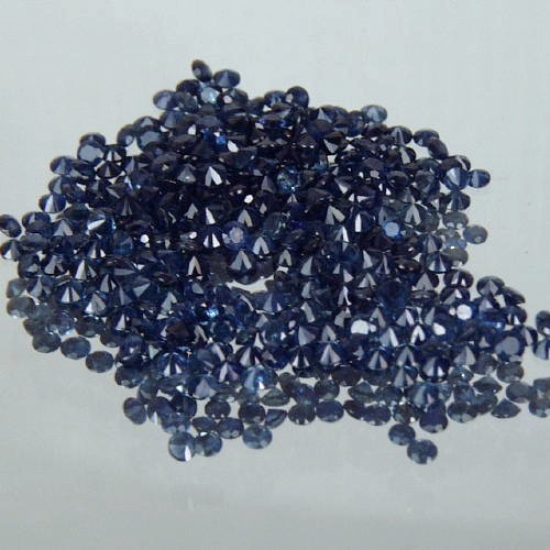 Diamond Cut 2 mm Round Blue Sapphire Lot Thailand 13 ct  Litnon.com