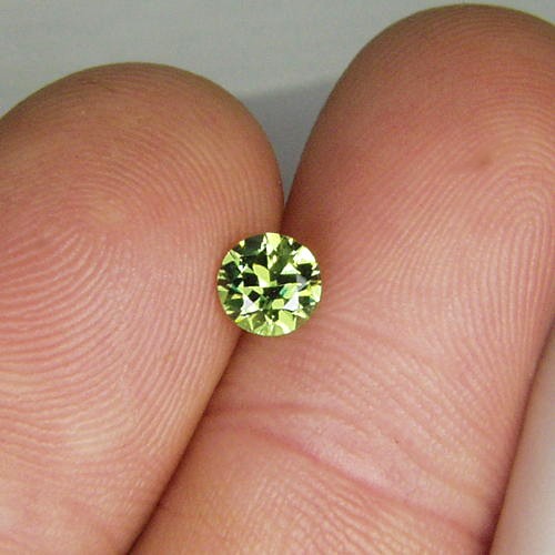 Brilliant Top Cut Natural Russian Demantoid Garnet GL Litnon.com