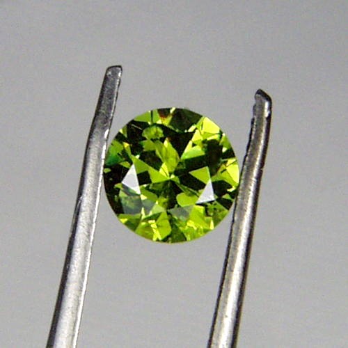 Brilliant Top Cut Natural Russian Demantoid Garnet GL Litnon.com