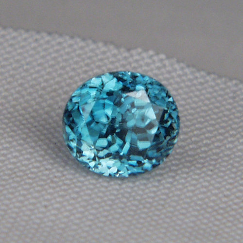 Top Gem Color Cambodian Blue Zircon 3.31 ct  Litnon.com