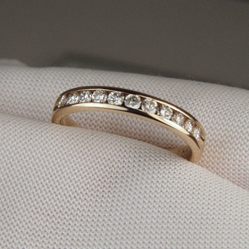 Quality Channel Set Diamond Anniversary Band 14kt  Litnon.com